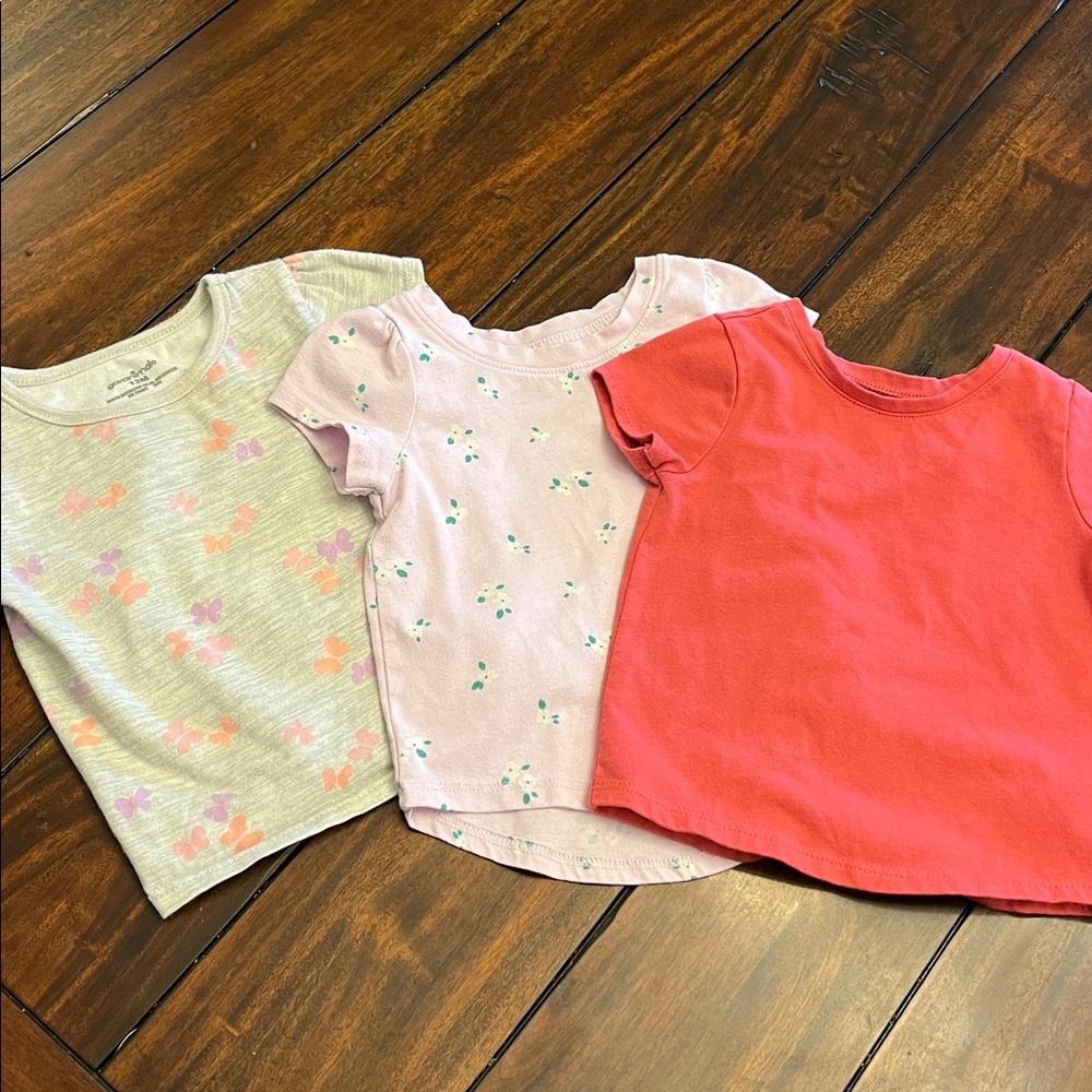 Lot of 3 Girls Tees, Size 12 Months